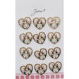 Set 12 Brose Martisor Primavara 3 Ghiocei in Inima - vivimall.ro