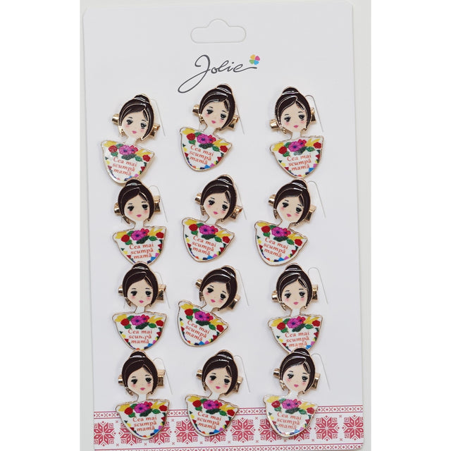 Set 12 Brose Martisor Primavara Cea Mai Scumpa Mama - vivimall.ro