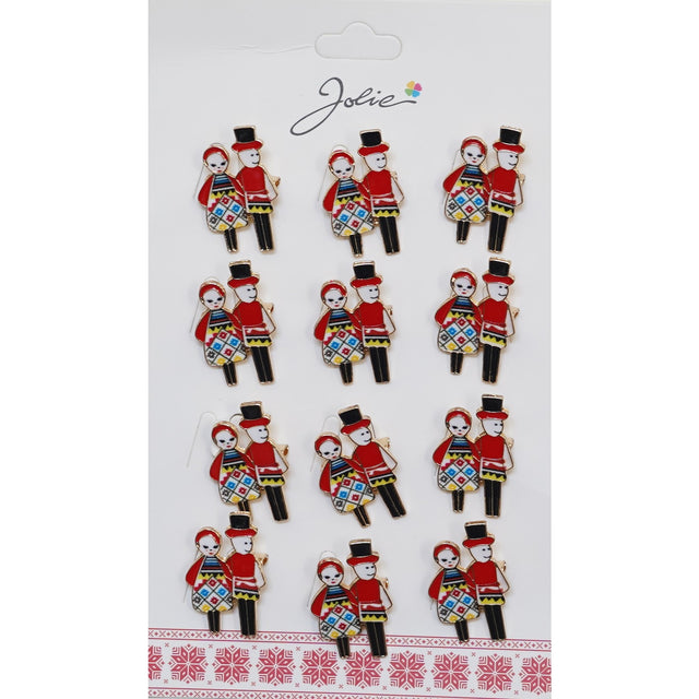 Set 12 Brose Martisor Primavara Cuplu Traditional - vivimall.ro