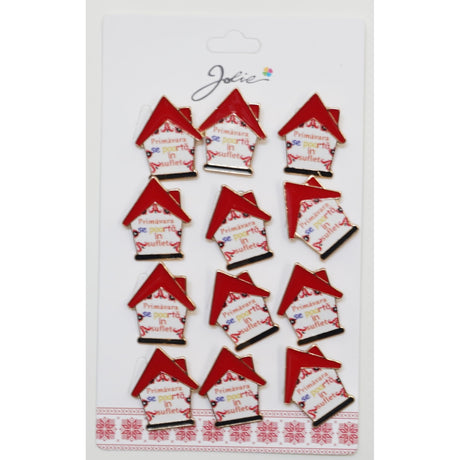 Set 12 Brose Martisor Primavara Mesaj Primavara se Poarta in Suflet - vivimall.ro