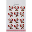 Set 12 Brose Martisor Primavara Pasare Rosie in Inima - vivimall.ro