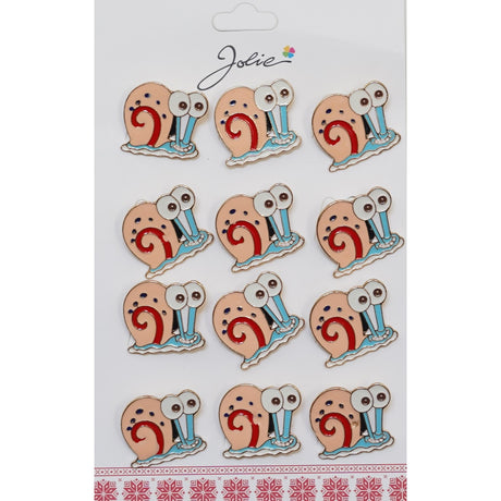 Set 12 Brose pentru Copii Melc cu Ochi - vivimall.ro