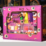 Set Produse de Pictat Fata, KEVIN & COCO, Halloween, 12 culori, 3 Rujuri, 4 Tuburi Vopsea, 25.5 x 20.5 x 2.6 cm, Multicolor - vivimall.ro