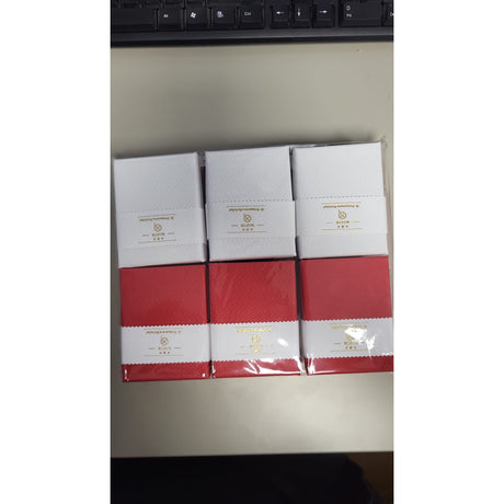 Set 12 Cutii pentru Martisoare/Brose, Alb cu Rosu, 6,5 x 8,5 cm - vivimall.ro