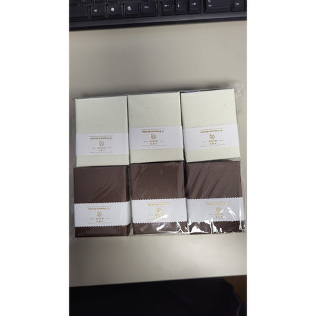 Set 12 Cutii pentru Martisoare/Brose, Crem cu Maro, 6,5 x 8,5 cm - vivimall.ro