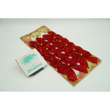 Set 12 fundite pentru brad, Rosii, 6 x 8 cm, din poliester, Vivimall - vivimall.ro