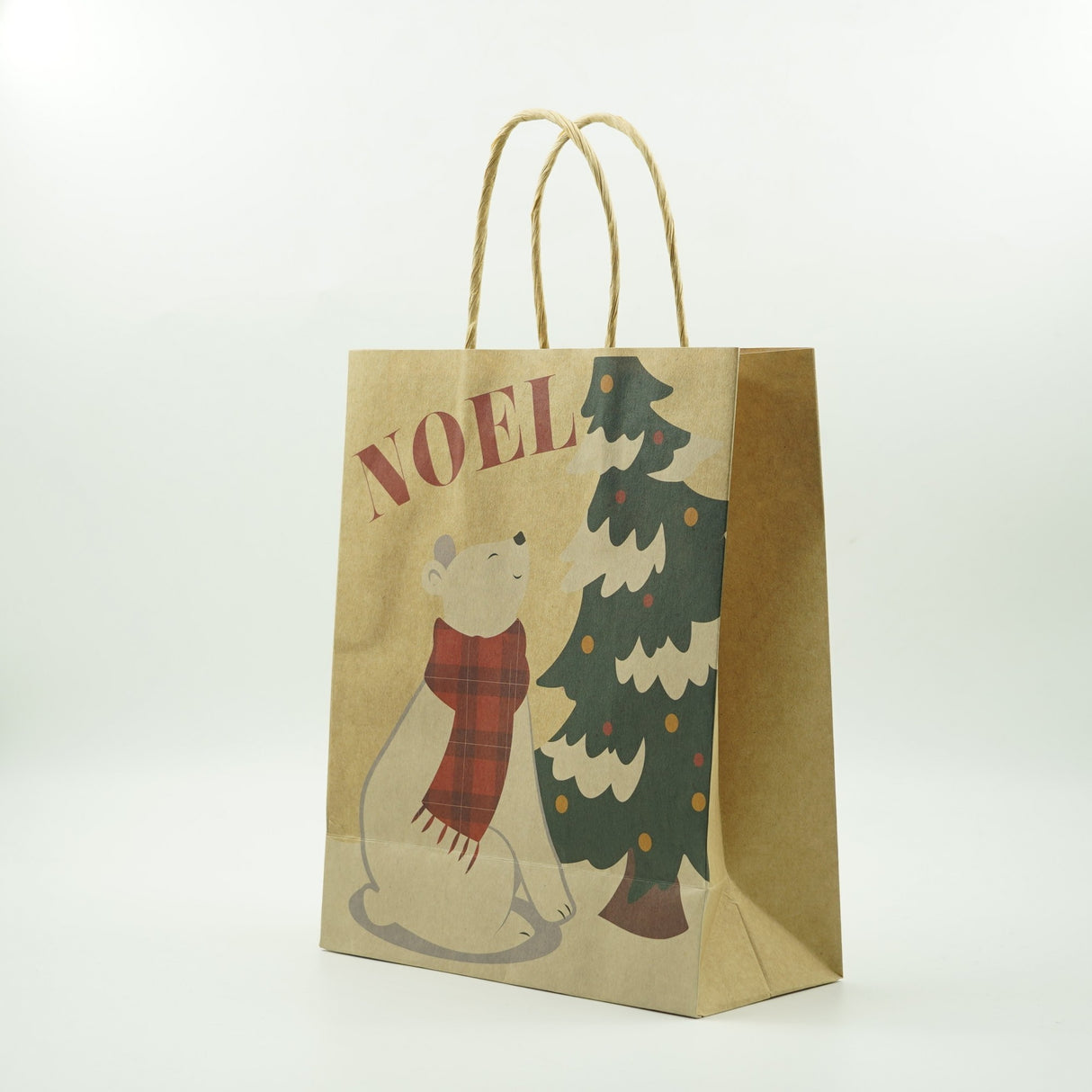 Set 12 Pungi Cadou, Vivimall, Imprimeu Tematica Craciun, Model Random, din Hartie, Impachetare Usoara a Cadourilor, 18.5x22.5x8.5 cm, Multicolor - vivimall.ro