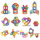 Set 148 Piese Magnetice de Constructie, Vivimall, Piese Medii, Magnetic Blocks, Forme Geometrice, 3 Ani, ABS, Magnet, 25 x 17.8 x 10 cm, Multicolor - vivimall.ro