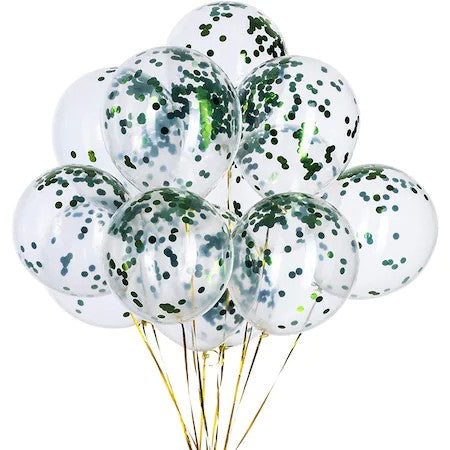 15 db-os parti lufi készlet, fehér/, 30 cm