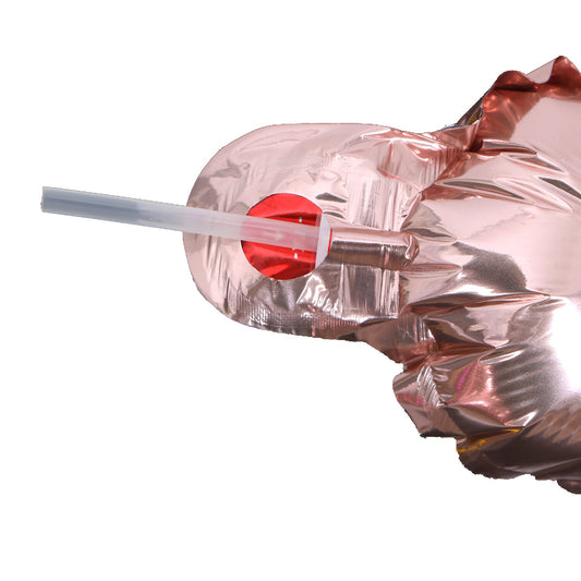 Pai pentru Baloane din Folie, Vivimall, Pai din Plastic pentru Umflarea Baloanelor din Folie, Lungime 8 cm, Transparent - vivimall.ro