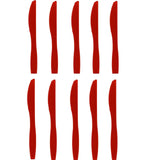 Set 16 Cutite de Unica Folosinta, Vivimall, din Plastic, 15 cm, Rosu - vivimall.ro