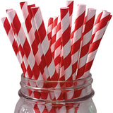 Set 16 Paie, Vivimall, pentru Masa de Craciun, din Hartie, 19.7 cm,Alb-Rosu - vivimall.ro