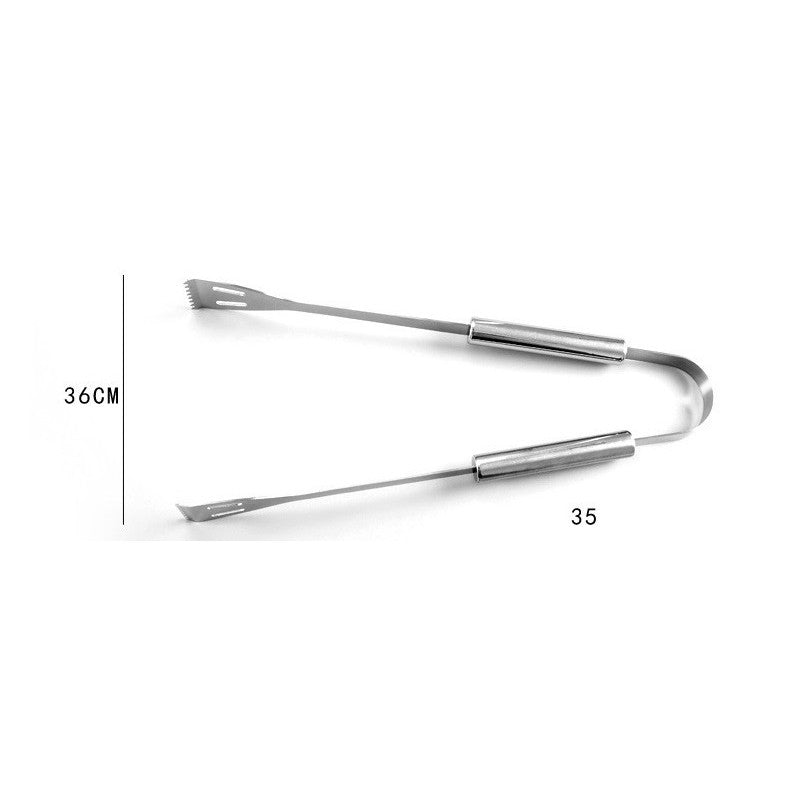 Set 16 Ustensile pentru Gratar, Vivimall, din Otel Inoxidabil, Geanta Oxford, Argintiu - vivimall.ro