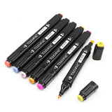 Set 168 Markere, Vivimall, cu Alcool Touch Room, Cutie Plastic Inclusa, 2 Varfuri, Multicolor - vivimall.ro