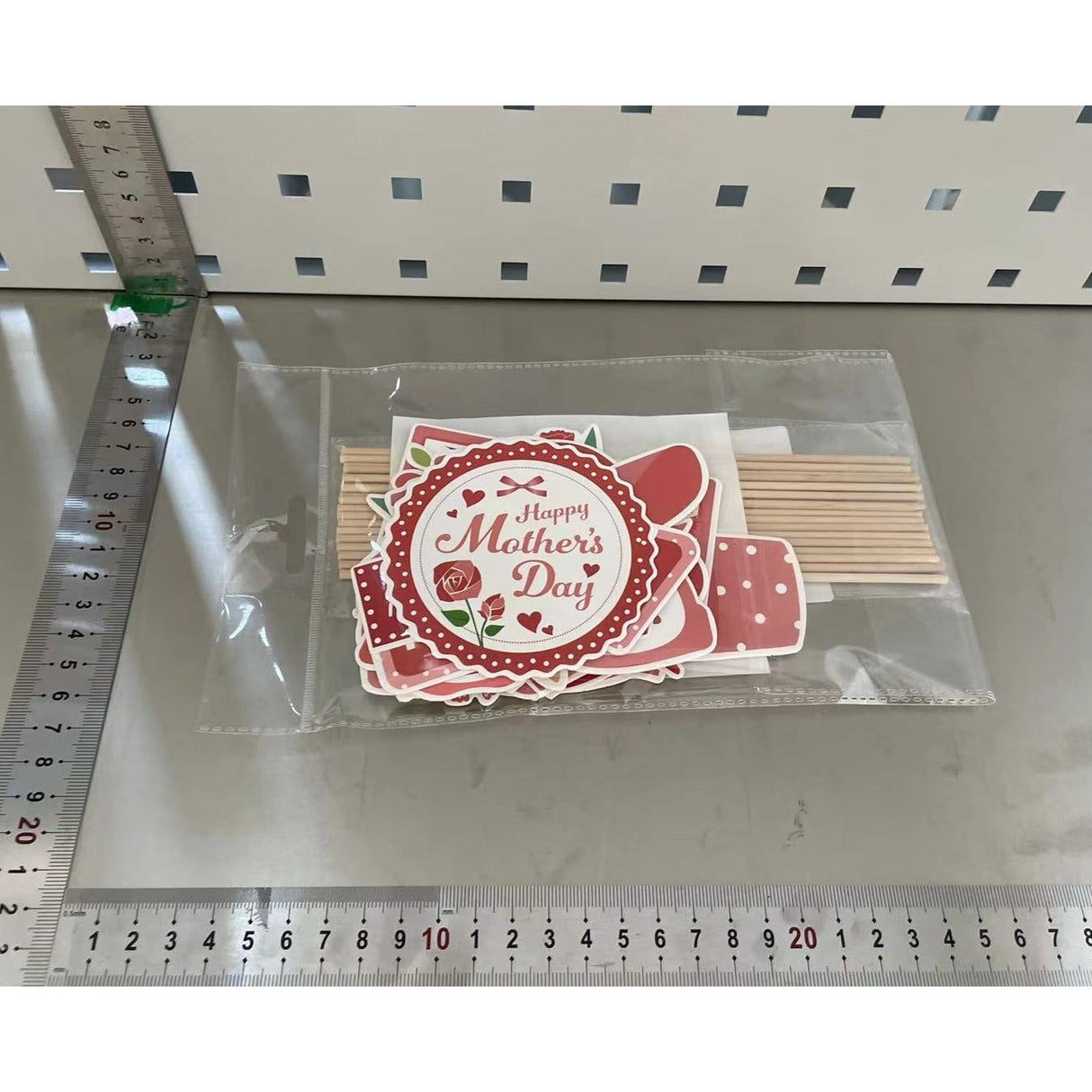 Set 18 Accesorii pentru Petrecere, Vivimall, Props pentru Photo Corner, Tematica Ziua Mamei, Multicolor - vivimall.ro