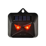 Set 2 Aparate Solare LED cu Ultrasunete, Vivimall, Repelent pentru Animale Mari si Mici, Lumina Rosie si Alba, Anti Rozatoare, Anti Insecte, Frecventa 9-36KHZ, 10.2 x 10.6 x 2.8 cm, Negru - vivimall.ro