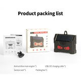 Set 2 Aparate Solare LED cu Ultrasunete, Vivimall, Repelent pentru Animale Mari si Mici, Lumina Rosie si Alba, Anti Rozatoare, Anti Insecte, Frecventa 9-36KHZ, 10.2 x 10.6 x 2.8 cm, Negru - vivimall.ro