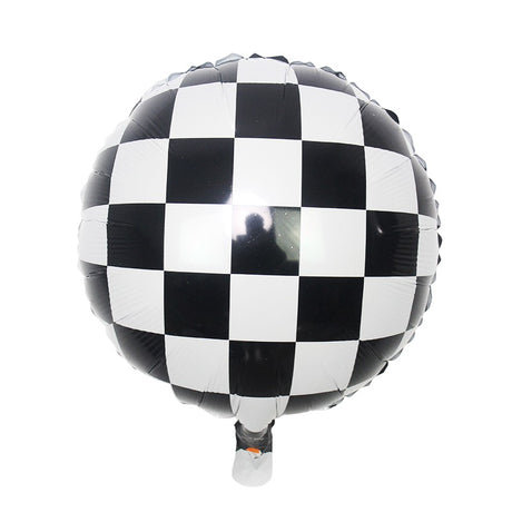 Set 2 Baloane din Folie Metalizata, Vivimall, Figurine Cerc si Casca, Model Curse, 75-80 cm cm, Ambalaj Individual, Pai Inclus, Umflare cu Aer sau Heliu, Multicolor - vivimall.ro