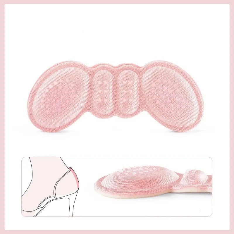 Set 2 Branturi cu Pernute pentru Calcai, Vivimall, Suport Interior pentru Incaltaminte, Marime Universala, Aderent pe Piele, Roz - vivimall.ro