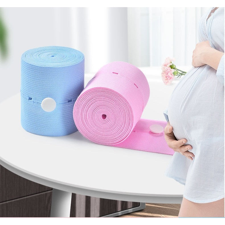 Set 2 Centuri de Monitorizare a Ritmului Cardiac Fetal, Vivimall, Material Moale si Elastic, 6 x 130 cm, Albastru/Roz - vivimall.ro