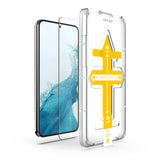 Set 2 folii sticla securizata cu sistem de montare usor si rapid Flippy compatibila cu Apple iPhone 12 Pro Max Transparent - vivimall.ro