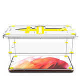 Set 2 folii sticla securizata cu sistem de montare usor si rapid Flippy compatibila cu Apple iPhone 13 / 13 Pro Transparent - vivimall.ro