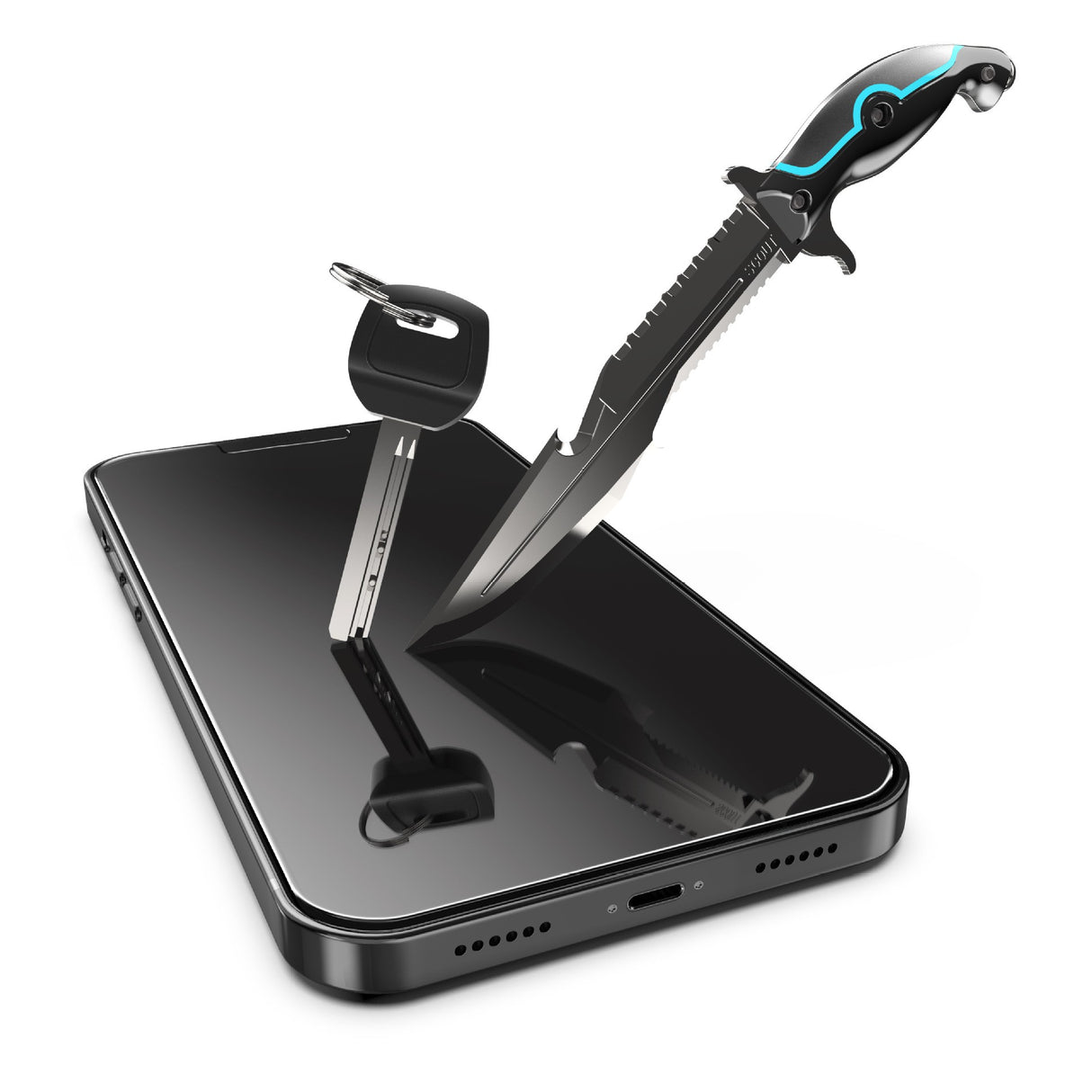 Set 2 folii sticla securizata cu sistem de montare usor si rapid Full Cover 3D Flippy compatibila cu Apple iPhone 13 / 13 Pro Negru - vivimall.ro