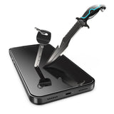 Set 2 folii sticla securizata cu sistem de montare usor si rapid Full Cover 3D Privacy Flippy compatibila cu Apple iPhone 13 / 13 Pro - vivimall.ro