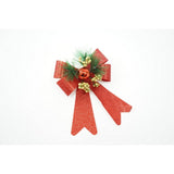 Set 2 fundite pentru brad, Rosii, decorate, cu sclipici, 14 x 19 cm, din poliester, Vivimall - vivimall.ro