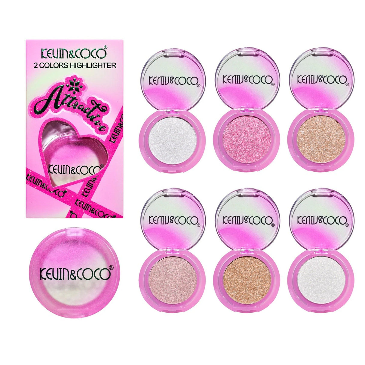 Set 2 Iluminatoare, Kevin&Coco, Attractive, Santa`s Blush Magical  Glow, Varianta A, Roz - vivimall.ro