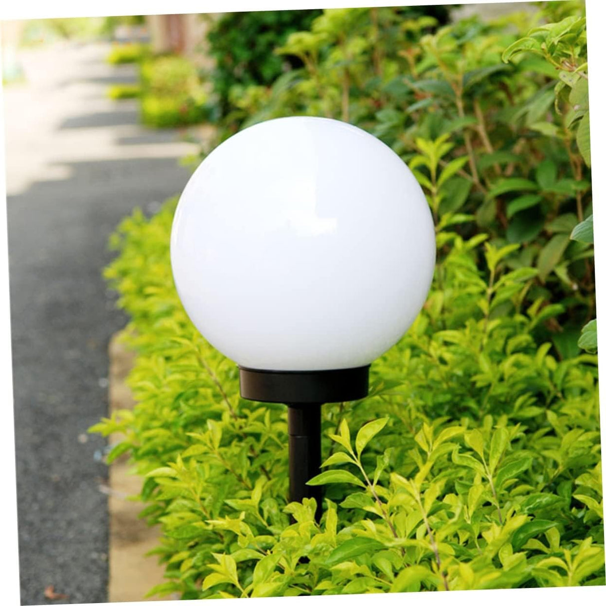 Set 2 Lampi Solare LED, Vivimall, Forma Sferica, Tip Glob, Diametru 10 cm, Alb Cald - vivimall.ro