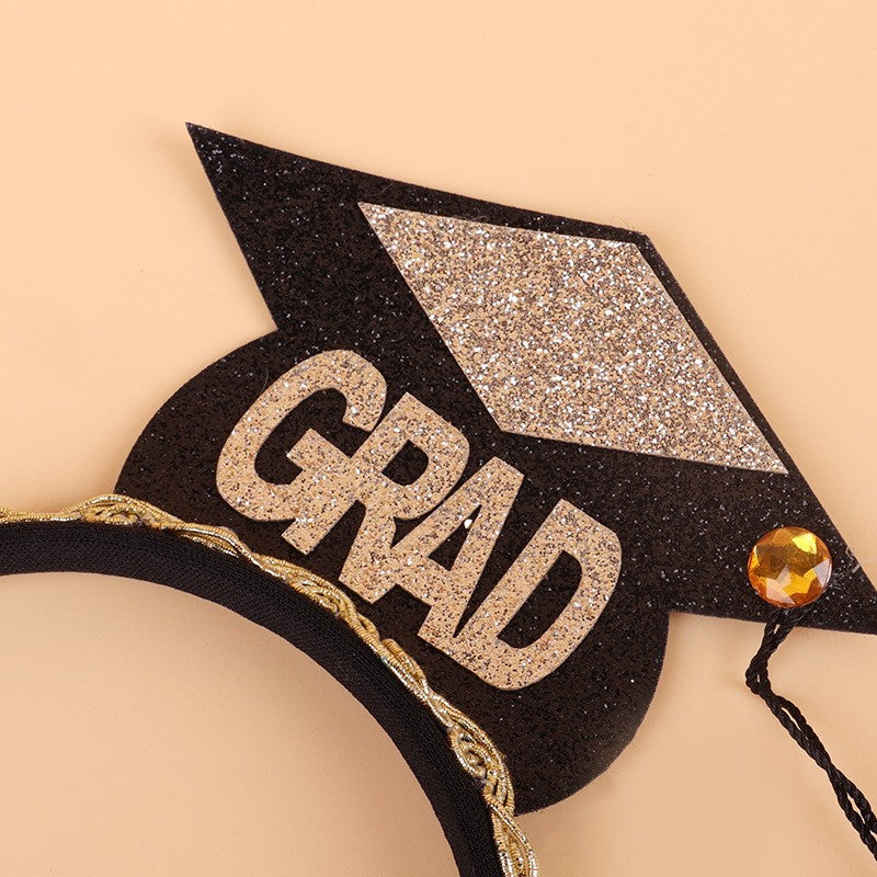 Panglica Si Coronita Pentru Absolvire Negre | Graduxe - vivimall.ro