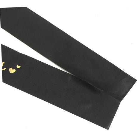 Set 2 Piese pentru Majorat, Vivimall, 15 x 13 x 5 cm, Coronita Printesa Gold si Panglica 18&amp;Fabulous, Negru - vivimall.ro