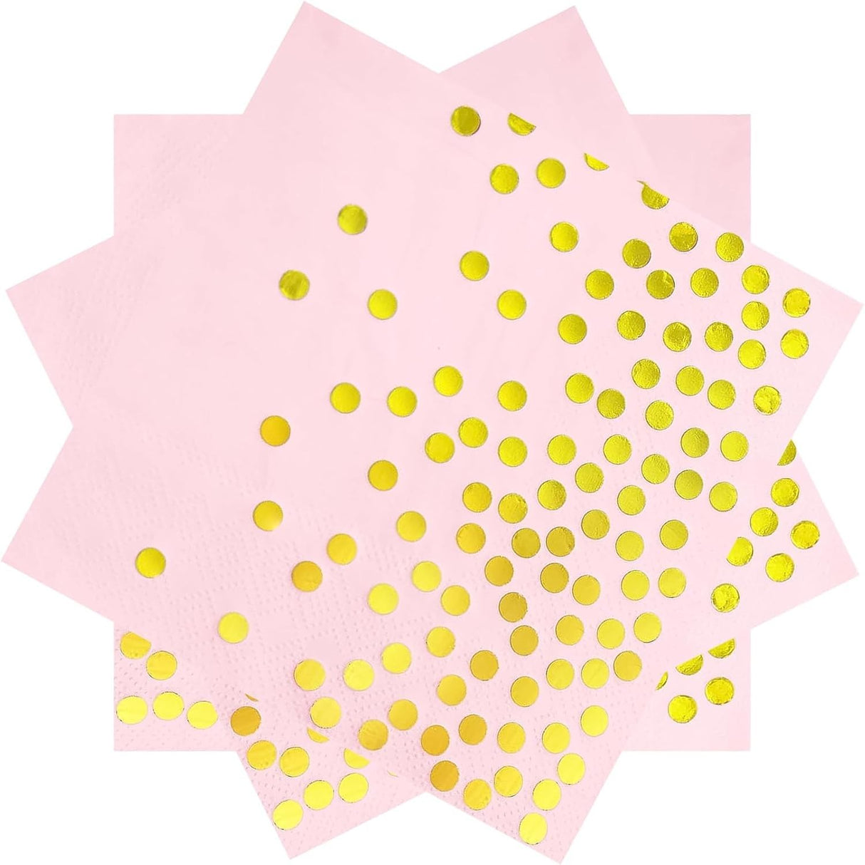 20 darabos asztali szalvétakészlet arany pöttyökkel | GoldenDots