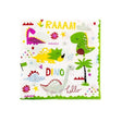 Set 20 Servetele de Masa, Vivimall, Colectia Dino Park, 17 x 17 cm, din Hartie, Multicolor - vivimall.ro