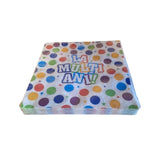 Set 20 Servetele de Masa, Vivimall, Colectia LA MULTI ANI, 33 x 33 cm, din Hartie, Multicolor - vivimall.ro