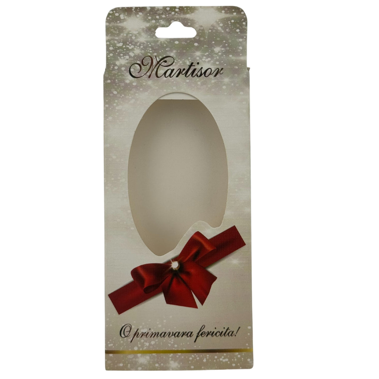 Set 100 Bucati Ambalaje de Carton pentru Martisoare, Vivimall, Cutii Brosa, Model cu Funda si Stele, Crem - vivimall.ro