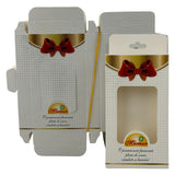 Set 200 Bucati Ambalaje de Carton pentru Martisoare, Vivimall, Cutii Brosa, Model cu Funda, Alb - vivimall.ro