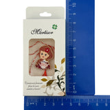 Set 200 Bucati Ambalaje de Carton pentru Martisoare, Vivimall, Cutii Brosa, Model Floral, Alb-Albastru - vivimall.ro