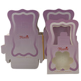 Set 200 Bucati Ambalaje de Carton pentru Martisoare, Vivimall, Cutii Brosa, Model Gentuta, Lila - vivimall.ro