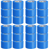 Set 24 role bandă de mascare albastră 48mm×50m, vedere frontală, hârtie creponată rezistentă UV