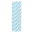 Set 25 Paie, Vivimall, din Hartie, 20 cm, Model cu Dungi, Alb/Albastru - vivimall.ro