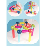 Set 25 piese magnetice de constructie, Vivimall, Forme geometrice, Multicolor - vivimall.ro