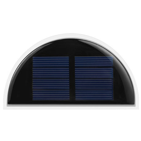 Set 2x Lampa solara de perete 6LED, Vivimall, carcasa alba, lumina alb cald - vivimall.ro