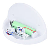 Set 2x Lampa solara de perete 6LED, Vivimall, carcasa alba, lumina alb rece - vivimall.ro