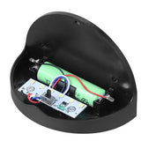 Set 2x Lampa solara de perete 6LED, Vivimall, carcasa neagra, lumina alb rece - vivimall.ro