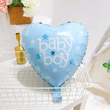 Set 3 Baloane Din Folie Metalizata, Figurine Carucior, Inima, Fundita, Tema Botez, 45 Cm, Ambalaj Individual, Pai Inclus, Umflare Cu Aer Sau Heliu - vivimall.ro