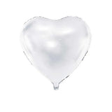 Set 3 Baloane din Folie Metalizata, Vivimall, Model Inimi, Tema Ziua Indragostitilor, 45 cm, 2 Rosii, 1 Alb, Ambalaj Individual, Pai Inclus, Umflare cu Aer sau Heliu, Alb/Rosu - vivimall.ro