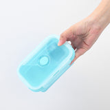 Set 3 Caserole Pliabile Din Silicon, Rezistenta La Temperaturi Ridicate, Usor De Depozitat Si Curatat, 350/500/800 Ml, Utilizare In Cuptorul Cu Microunde, Albastra - vivimall.ro