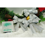 Set 3 fundite pentru brad, Argintii, 10 x 11 cm, din poliester, Vivimall - vivimall.ro